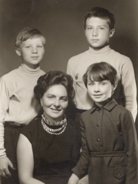 With his mom and siblings, Otakar in the top on the right, 1972 