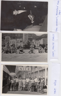Ivan na promóciách, 1961.
Ivan na dovolenkách v Nice a v Monte Carle. 