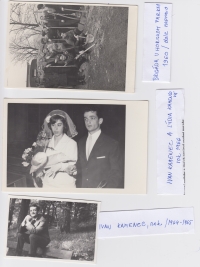 Photo in the Mountain Park, on the right. 1960
Wedding photography with Lýdia, 1966.
Ivan Kamenec in 1964-1965.

