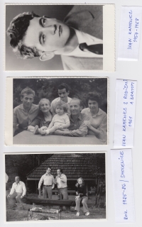 Ivan Kamenec, 1957-1958.
Ivan with his parents and brother, 1961.
Smolenice, 1986-1987.

