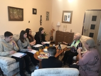 Nahrávání rozhovoru pro projekt Příběhy našich sousedů