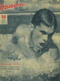 Titulní stránka legendárního sportovního časopisu Stadion se snímkem Vítězslava Svozila