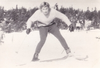 Alexandr Neuman na lyžích
