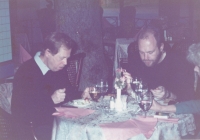Alexandr Neumann and Václav Havel.