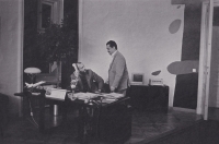 Alexandr Neuman s Karlem Schwarzenbergem (předpokoj kanceláře prezidenta republiky, foto Tomki Němec)