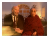Alexandr Neuman při setkání s dalajlamou (foto Petr Jančárek)