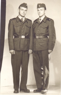 Brothers Karel and Jiří Kräussl in the military service
