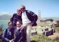2012, Golden Gate Bridge, s manželkou Janou a dcerami Barborou a Alžbětou na cestách západními národními parky