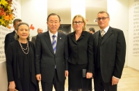 Pamětník a Ban Ki-Moon, jihokorejský politik