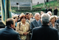 S prezidentom SR Michalom Kováčom na obrade ktitorstva. 