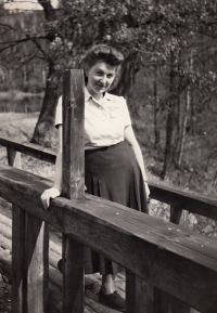 Manželka Jaroslava Pánka Marie Dvořáková,1950