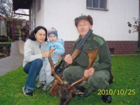 Ladislav Zoubek s manželkou a vnukem