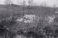 Die Mühle nach der Sprengung, 1952