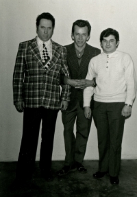 S kolegy ze svitavského servisu UPZT, Huschka, Zdražil a Kulka