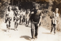 Petr Jílek skautský vedoucí, 1991