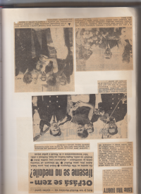 Mária and congratulations of the Czechoslovak ambassador, before the Olympic Games in Mexico, 1968

