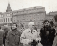 From left: Koláček, ?, Zdeněk Ingr, Pardubice 1990