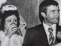 Foto ze svatby, Tatiana s manželem Konstantinem, 18. 4. 1975