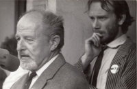 Zdeněk Jičínský a Libor Kudláček – kooptovaní poslanci parlamentu za Pardubice, Pardubice, jaro 1990