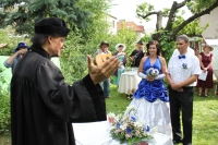 The second marriage with her current husband Štěpán Trojan, 13. 8. 2011 
