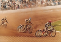 Reading, 1980 - Jiří Štancl v červené přilbě