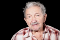 Milan Vlček při natáčení rozhovoru v roce 2020