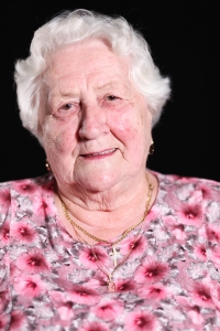 Růžena Valčíková při natáčení rozhovoru v roce 2020