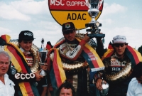 Světový pohár Cloppenburg 1986, zleva: Hans Nielsen, Jiří Štancl, Karl Meier