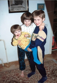 Děti Markéty Trojanové, zleva Lillien, Betty, Kryštof