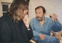 Drozdické bienále, Pavel Šmíd vlevo, Drozdice 1982