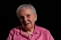 Anna Pešatová při natáčení rozhovoru v roce 2020