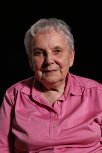 Anna Pešatová při natáčení rozhovoru