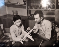 Karel Bořuta se synem