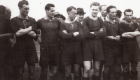 Sparta football team in Uherský Brod in 1943