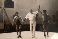 Miček wins the match, Havana (Cuba) 1970