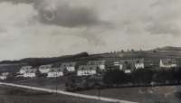 Německé domy v Horní Lidči, odkud pocházela rodina pamětnice