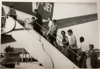 Departure to Sydney after a stopover in Singapore, September 1968