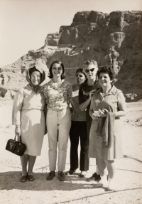 With classmates from Ulpan, Israel