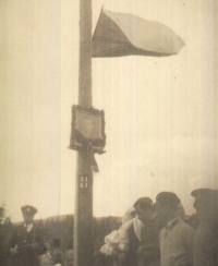 The pole where Oldřich Šimurda, witness´s father who helped partisans during the war, was executed by Nazis 