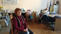 Галина Решетник під час інтерв`ю