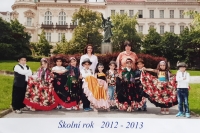 With the children from elementary school Cimburkova, where Kristýna Gorolová tutored dancing classes
