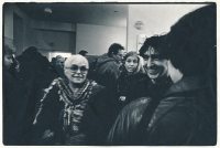 Ivo Pospíšil and Ester Krumbachová at Chmelnice, Prague, the second half of the 1980s