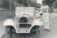 Hana Mahlerová s vlastní aerovkou, 60. léta