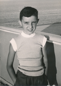Nine-year-old Ivo Pospíšil on holiday in Romania, the early 1960s 