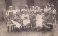 Eliška Vondráčková, née Maršíková (back row, third from left), František's mother.