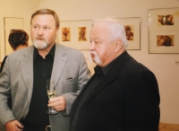 Václav Kulhánek s bratrem - malířem a grafikem Oldřichem Kulhánkem