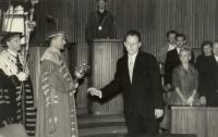 Pavel Pick graduation in Karolinum, Prague, 1960