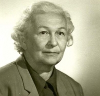 Pavel's mother, photograph on ID card, 1968