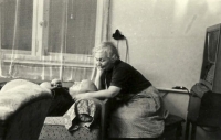 Pavel Pick's parents at home, Prague, 1970