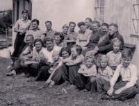 Children from the Sokol movement in Moldava, 1952